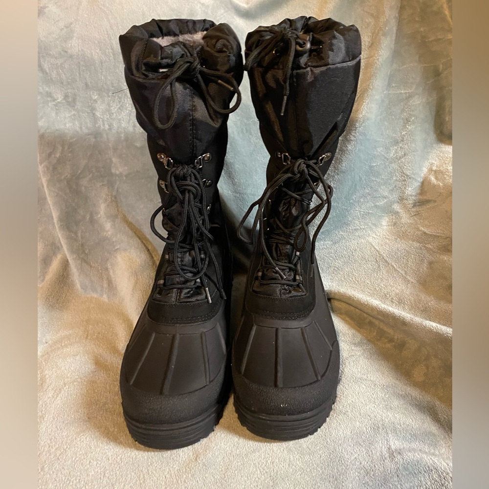 NortiV8 Mountaineer Fleece Lined Boots Men’s Size 13 Black